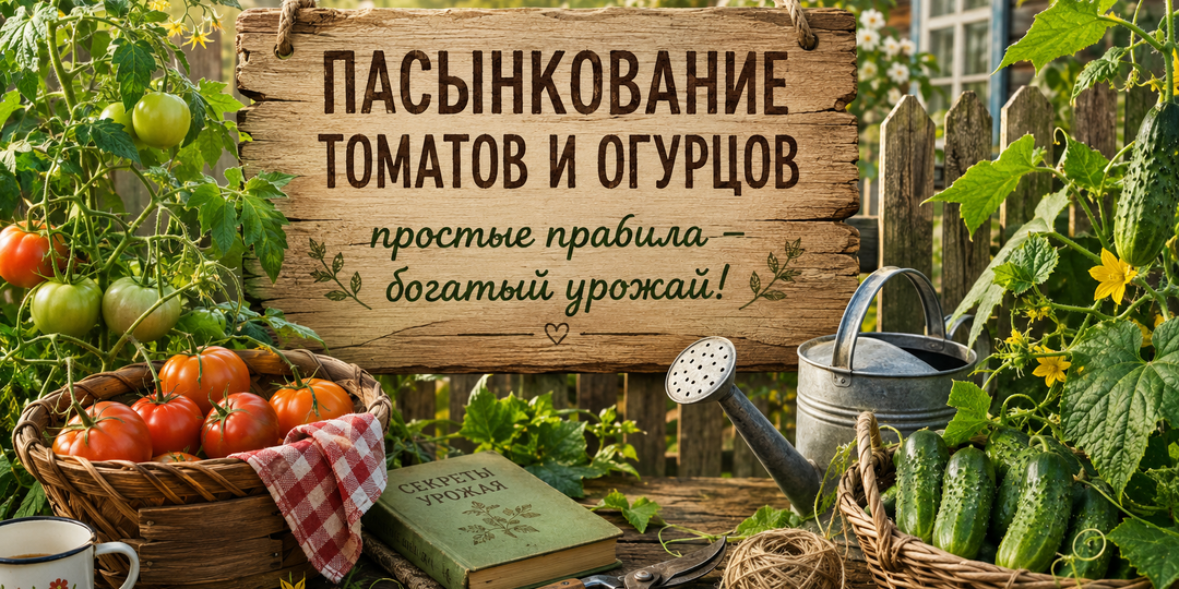 Пасынкование томатов и огурцов:зачем это нужно и как делать правильно