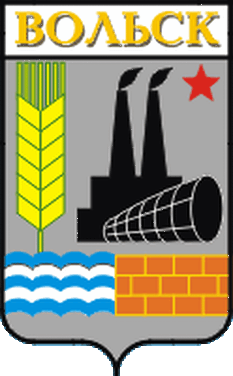 Герб города Вольска в виде значка