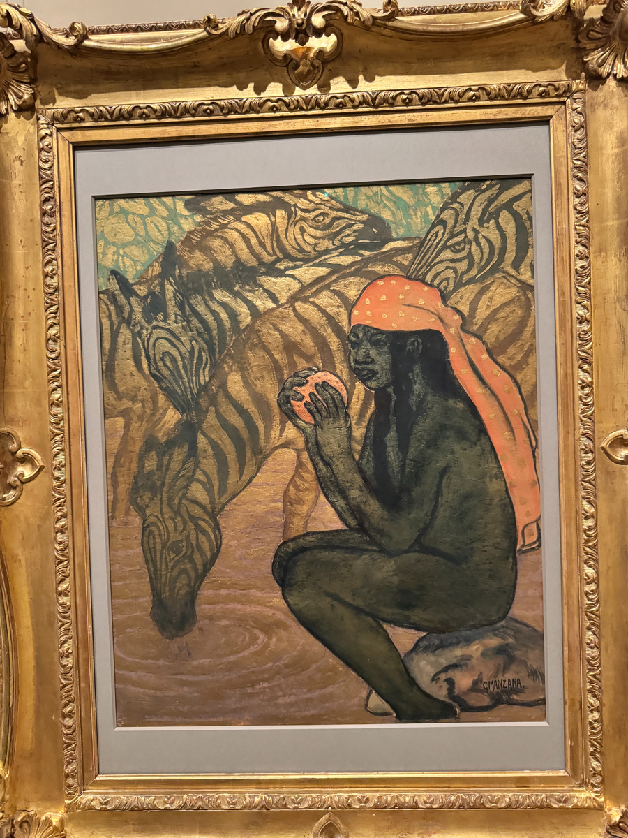 Жорж Мансана-Писсаро, Зебры на водопое, Около 1906 г.