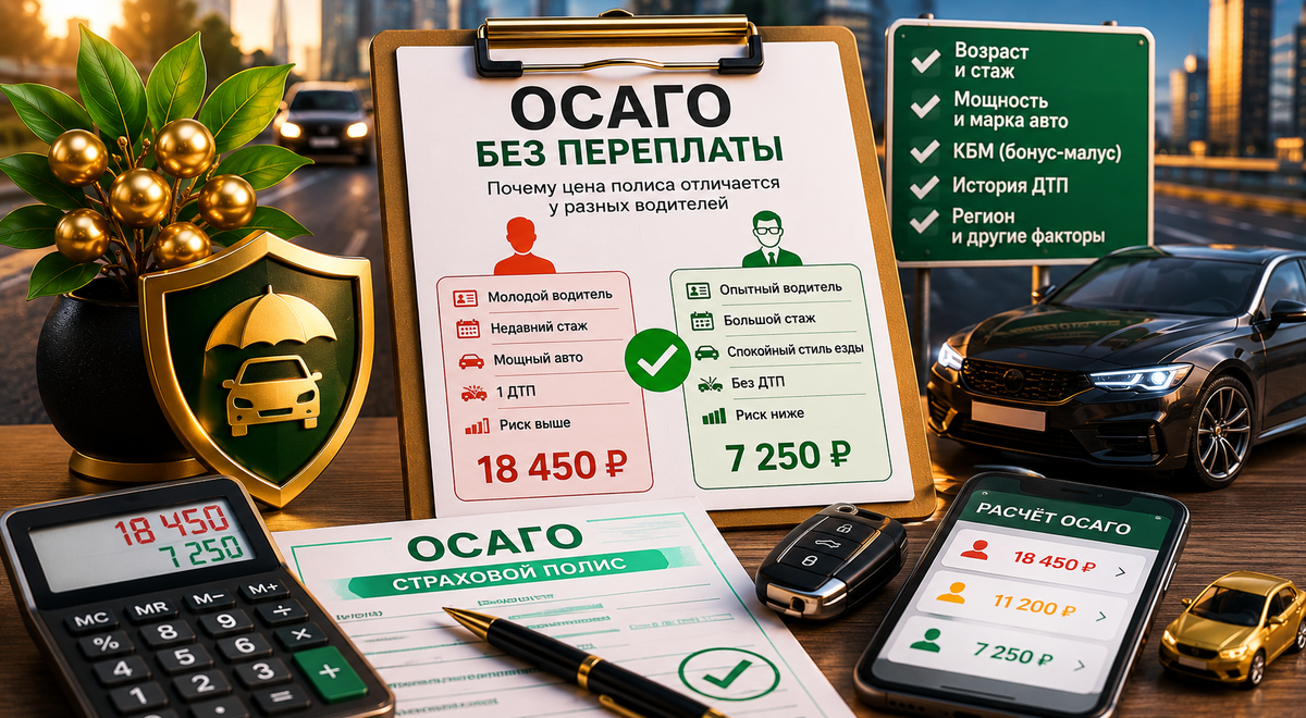 ОСАГО без переплаты: почему цена полиса отличается у разных водителей