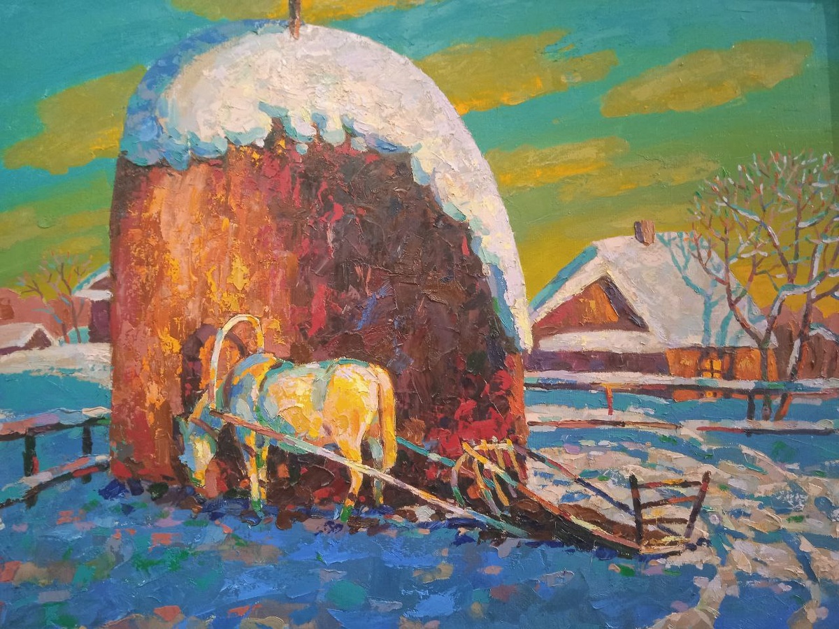 © Анатолий Брызгунов. Март на дворе. Холст, масло. 