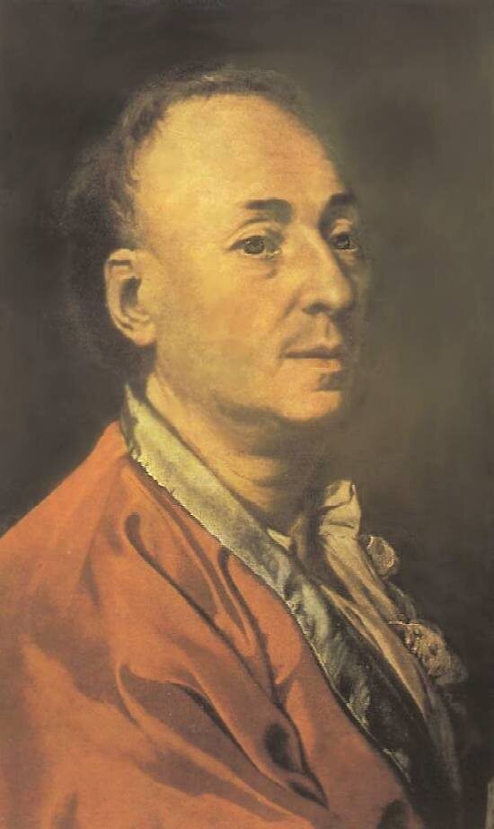 Д. Г. Левицкий «Портрет Д. Дидро»,1773 год. Холст, масло. Размеры: 58х48,5 см. Музей искусства и истории, Женева. Фото картины взято из открытого источника. 

