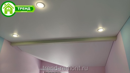 Фигурные натяжные потолки в мансарде