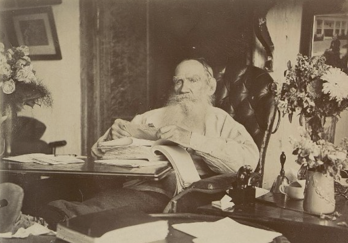 Л.Н. Толстой в день 80-летия, 28 августа 1908 года, Государственный музей-заповедник Л.Н. Толстого