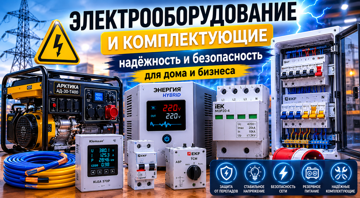 Как выбрать надёжное электрооборудование — генераторы, УЗО, стабилизаторы и защита сети