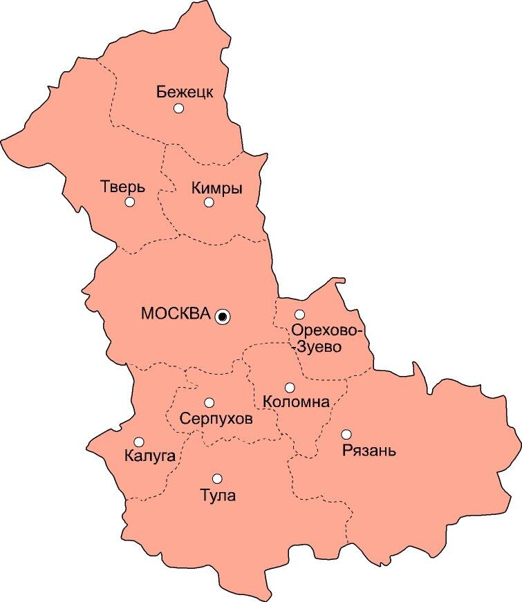 10 округов Московской области в 1929 г. Яндекс: картинки 