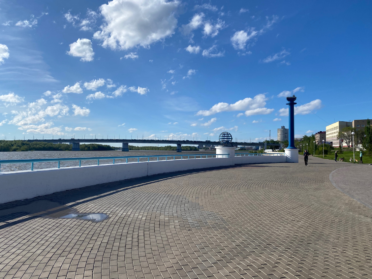 Омск. Иртыш. Набережная.