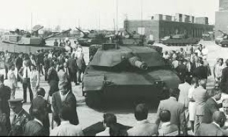 танк М1А1 1985 выкатка на публику