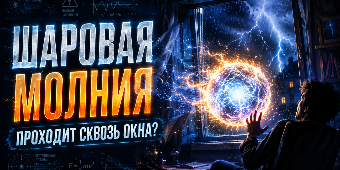 Она залетает в дома, проходя сквозь окна, и до сих пор пугает учёных: что на самом деле известно о шаровой молнии