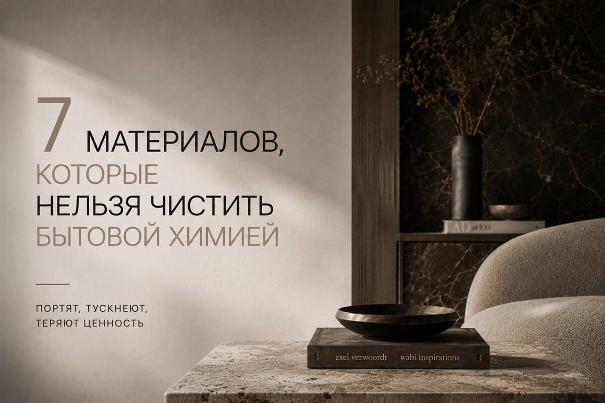 Почему обычная бытовая химия разрушает дорогие материалы быстрее времени