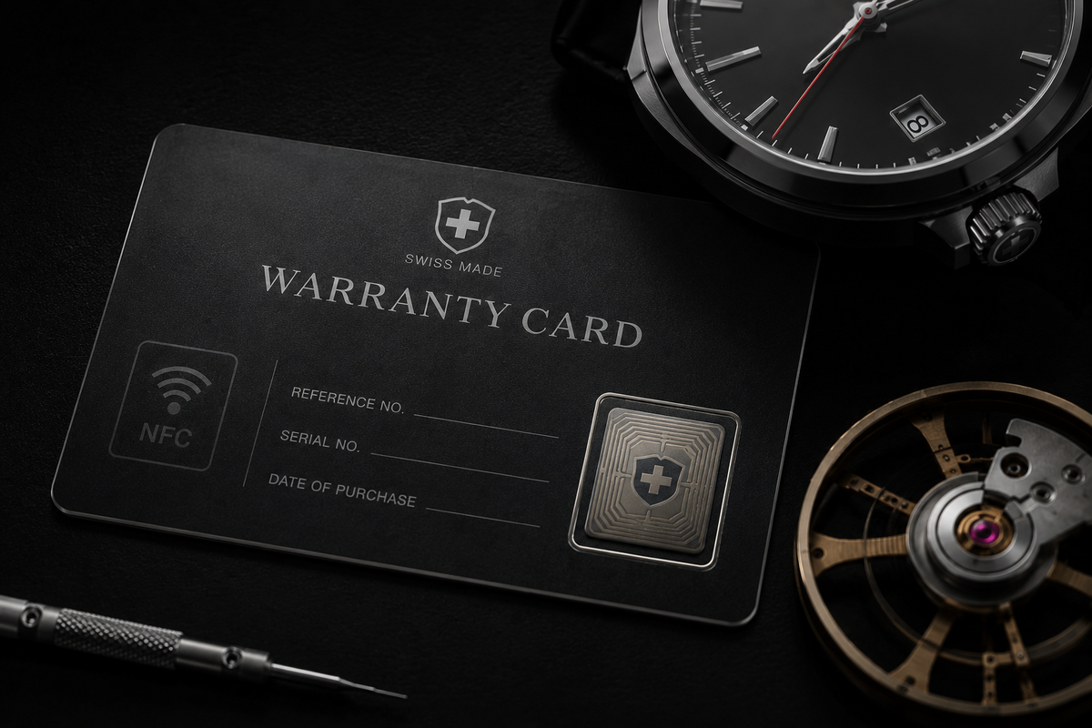 Гарантийная карточка с NFC-меткой
