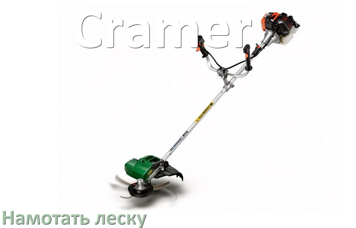 
Как в триммере Cramer намотать леску на катушку правильно