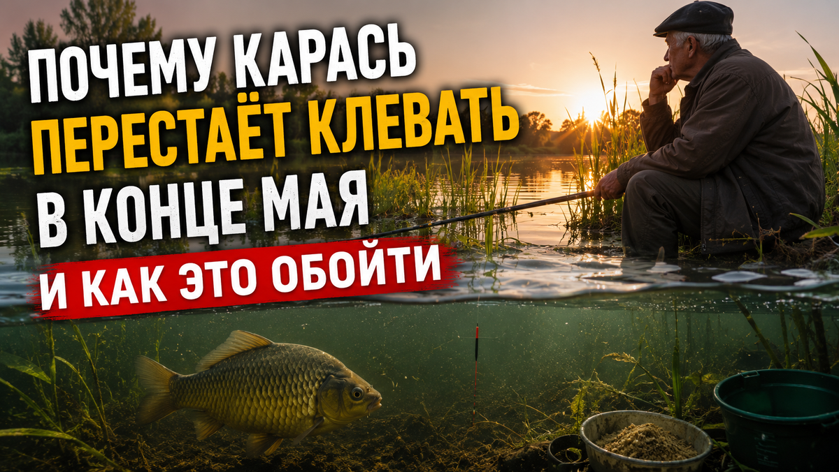 «Почему карась перестаёт клевать в конце мая