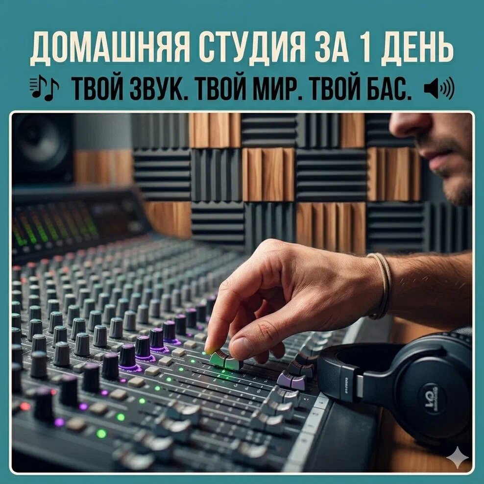 Звукоизоляция студии звукозаписи от Профмонтаж