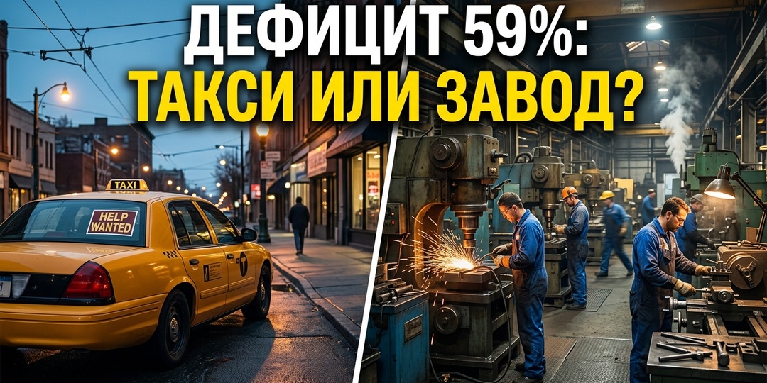 59% дефицита: почему таксопарки умоляют выйти на смену, но мужики выбирают заводы