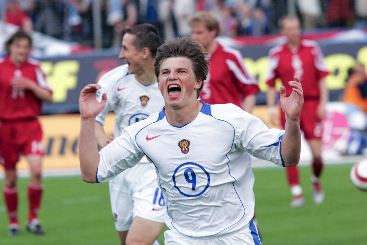    2005 год. Отборочный турнир ЧМ-2006. /Александр Федоров/ТАСС