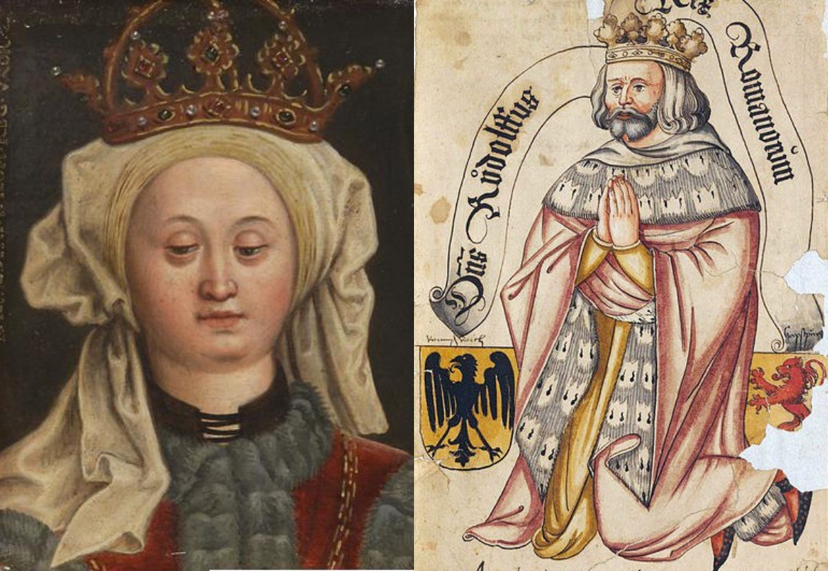 Изабелла (Агнес) Баварская и Рудольф I Габсбург