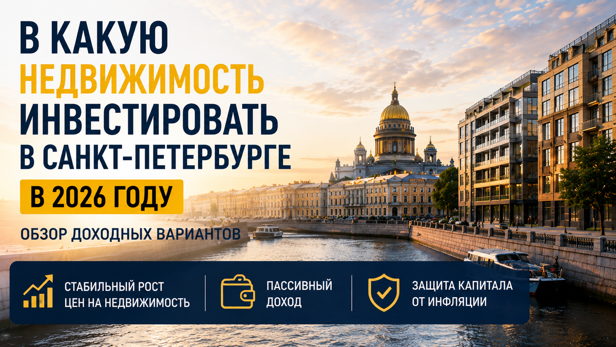 В какую недвижимость инвестировать в Санкт-Петербурге в 2026 году