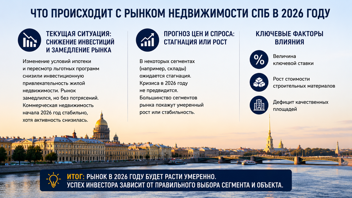 Что происходит с рынком недвижимости СПб в 2026 году