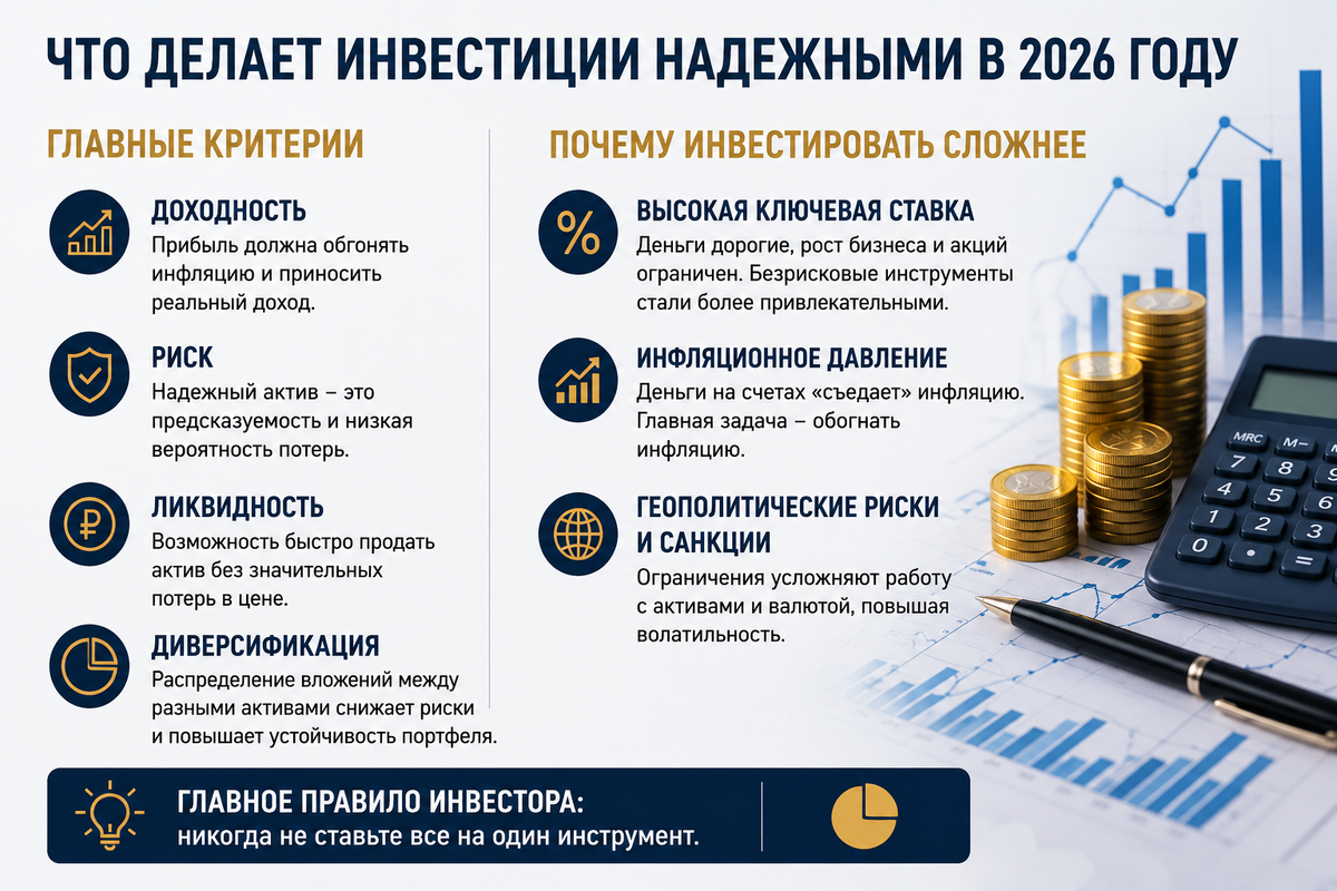 Что считается «надежными инвестициями» в текущих условиях