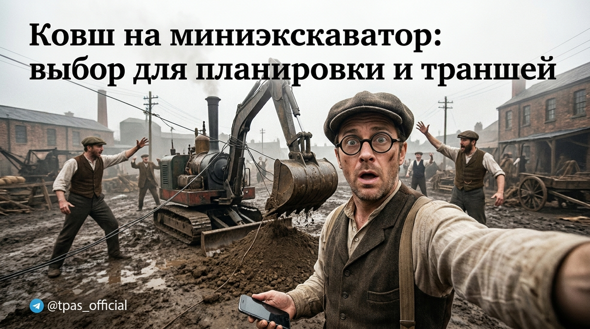    Выбор ковша на миниэкскаватор под задачи планировки и прокладки траншей связи admin