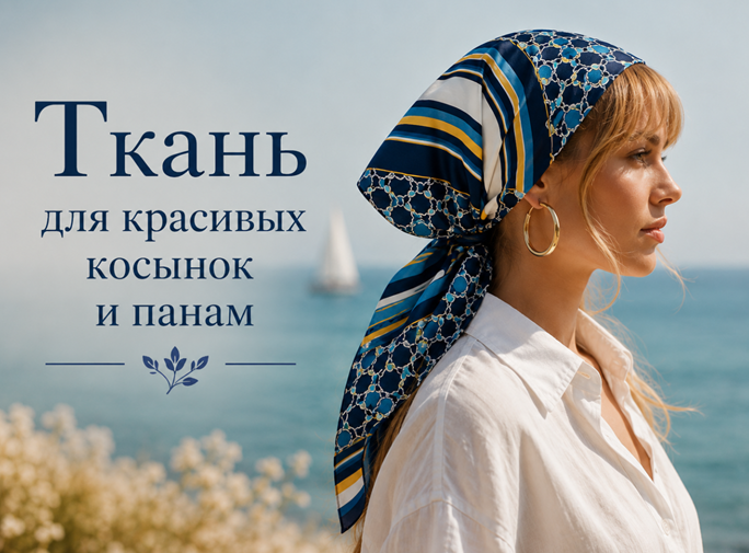 Полезные находки, на которые стоит обратить внимание при выборе ткани, которые чаще всего используют для красивых косынок, бандан и панам.