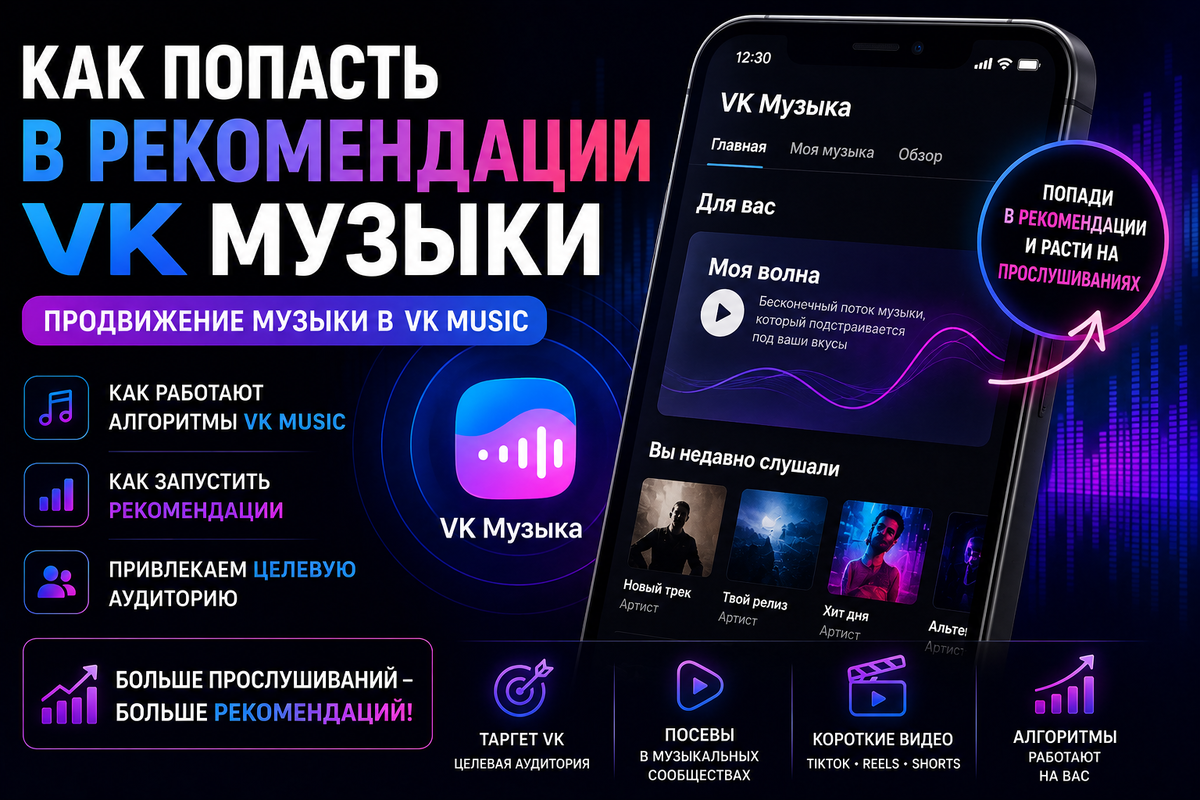 Как попасть в рекомендации VK Музыки в 2026 году