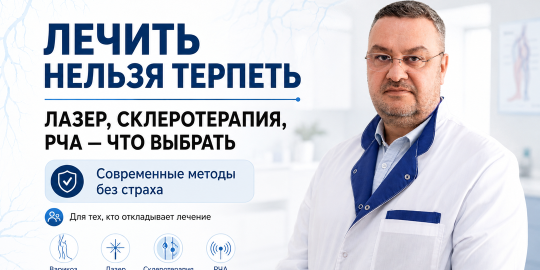 Лечить нельзя терпеть: лазер, склеротерапия, РЧА - что выбрать