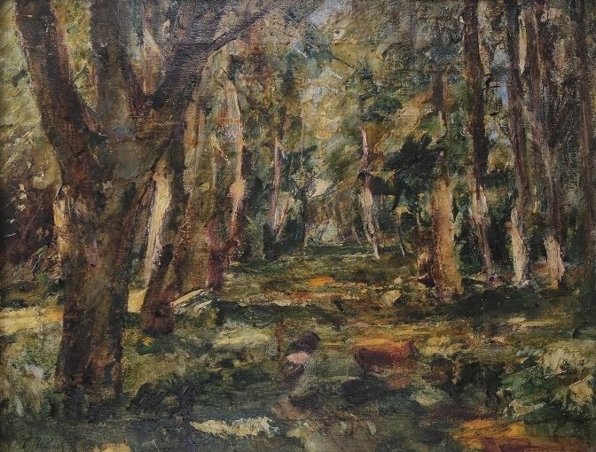 Б.Н.Яковлев. Мартыновский парк. 1919. Звенигородский государственный музей-заповедник.