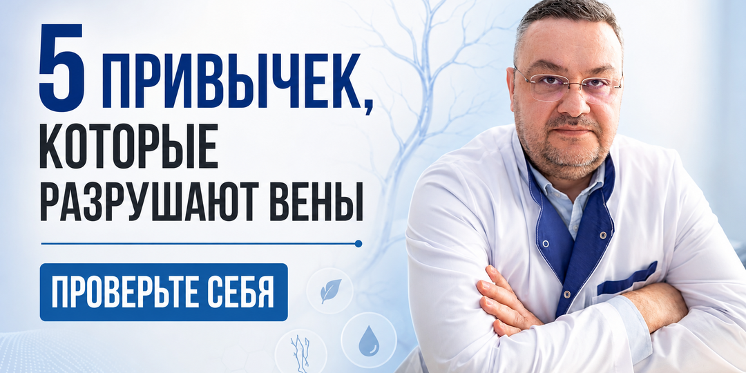 5 привычек, которые вредят венам: проверьте себя