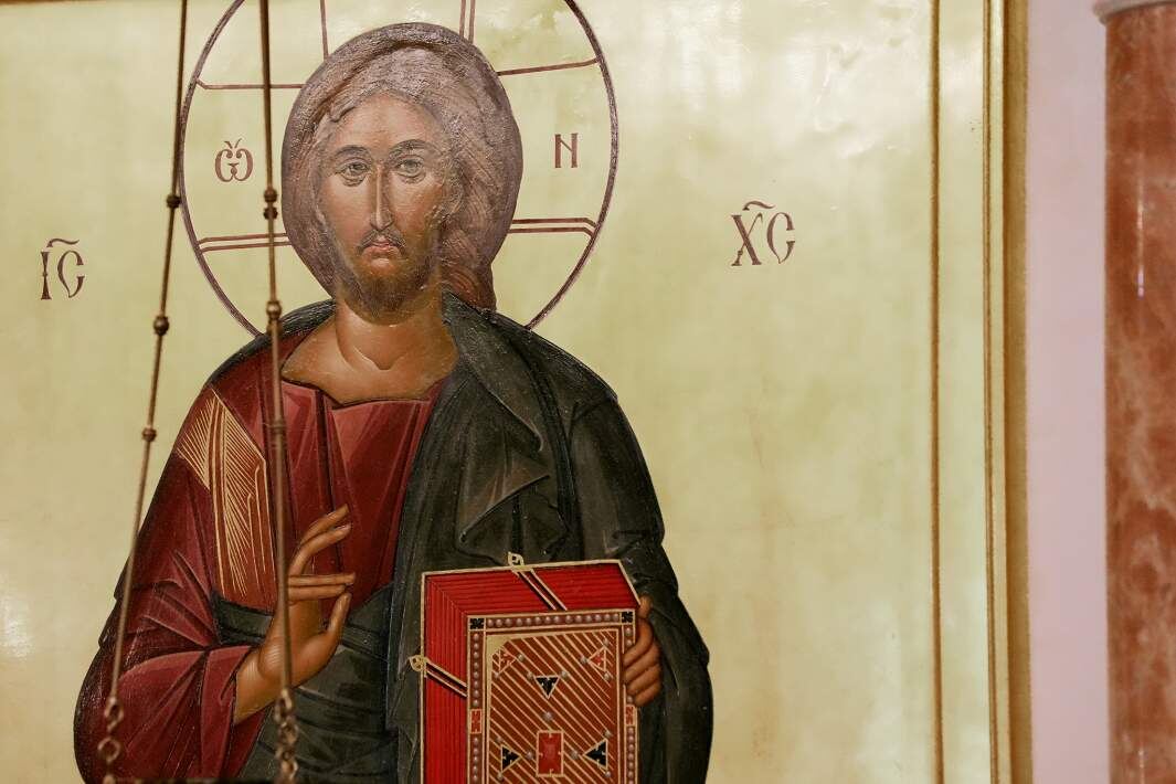 Икона «Христос Пантократор» из иконостаса собора святителя Николая в Павшинской пойме
Фото: ИЗВЕСТИЯ/Дмитрий Коротаев