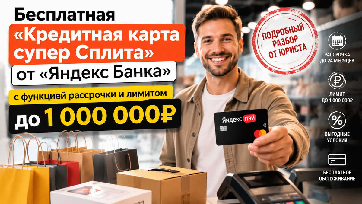 Бесплатная «Кредитная карта супер Сплита» с рассрочкой: разбираем условия