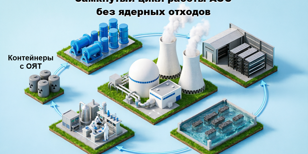 Первая в мире АЭС без ядерных отходов: внутри реактора – свинец! Россия строит уникальный ОДЭК
