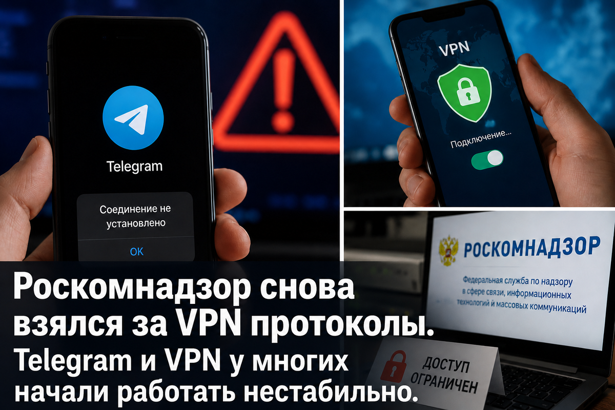 Telegram и VPN снова сбоят: пользователи жалуются на проблемы с подключением.