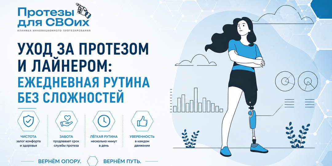 Уход за протезом и лайнером: ежедневная рутина без осложнений