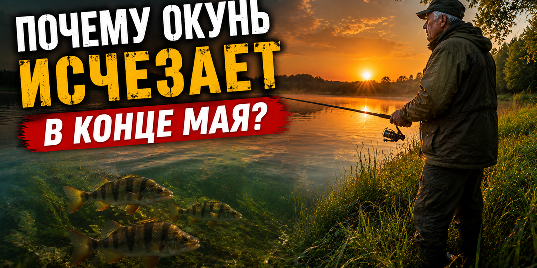 Старый рыбак объяснил, почему в конце мая окунь внезапно уходит с мелководья — и где его искать теперь