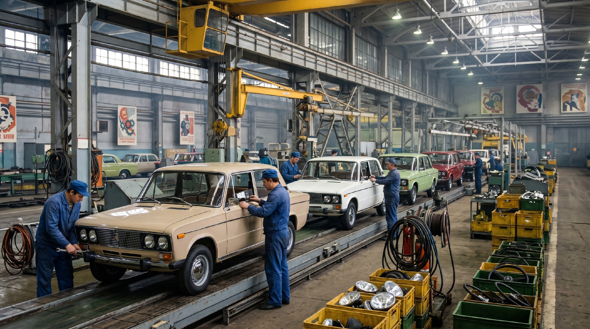 Серийное производство ВАЗ-2106 началось в 1976 году на Волжском автомобильном заводе в Тольятти. Модель стала развитием классической линейки ВАЗа и быстро превратилась в одну из самых массовых и желанных машин страны.