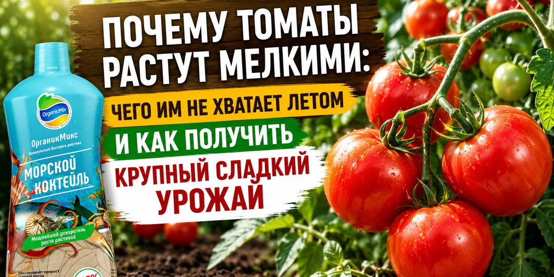 Почему томаты растут мелкими: чего им не хватает летом и как получить крупный сладкий урожай