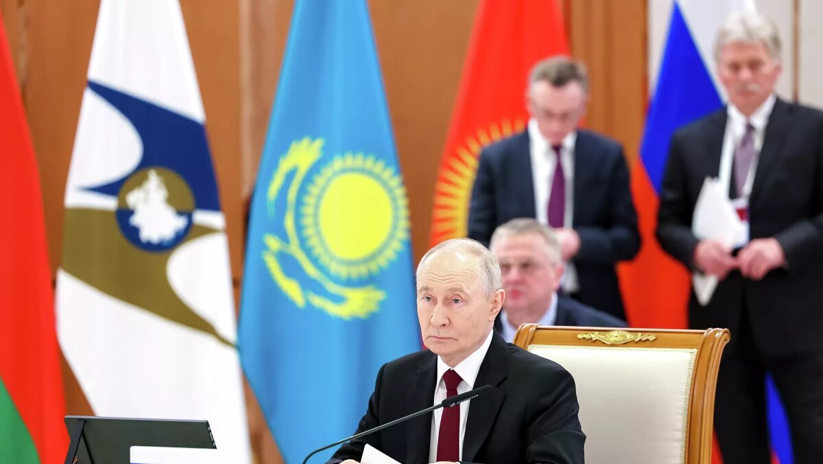 Президент РФ Владимир Путин на заседании Высшего Евразийского экономического совета в Астане/© POOL 