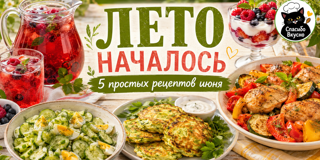 Лето началось: 5 простых рецептов, которые хочется готовить в июне