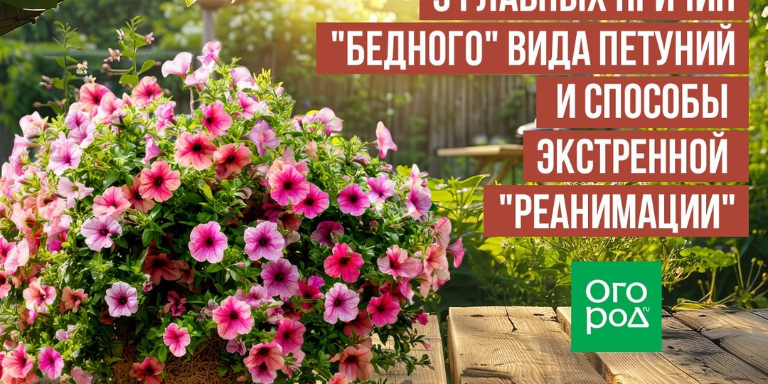 Возвращаем петунии шикарный вид