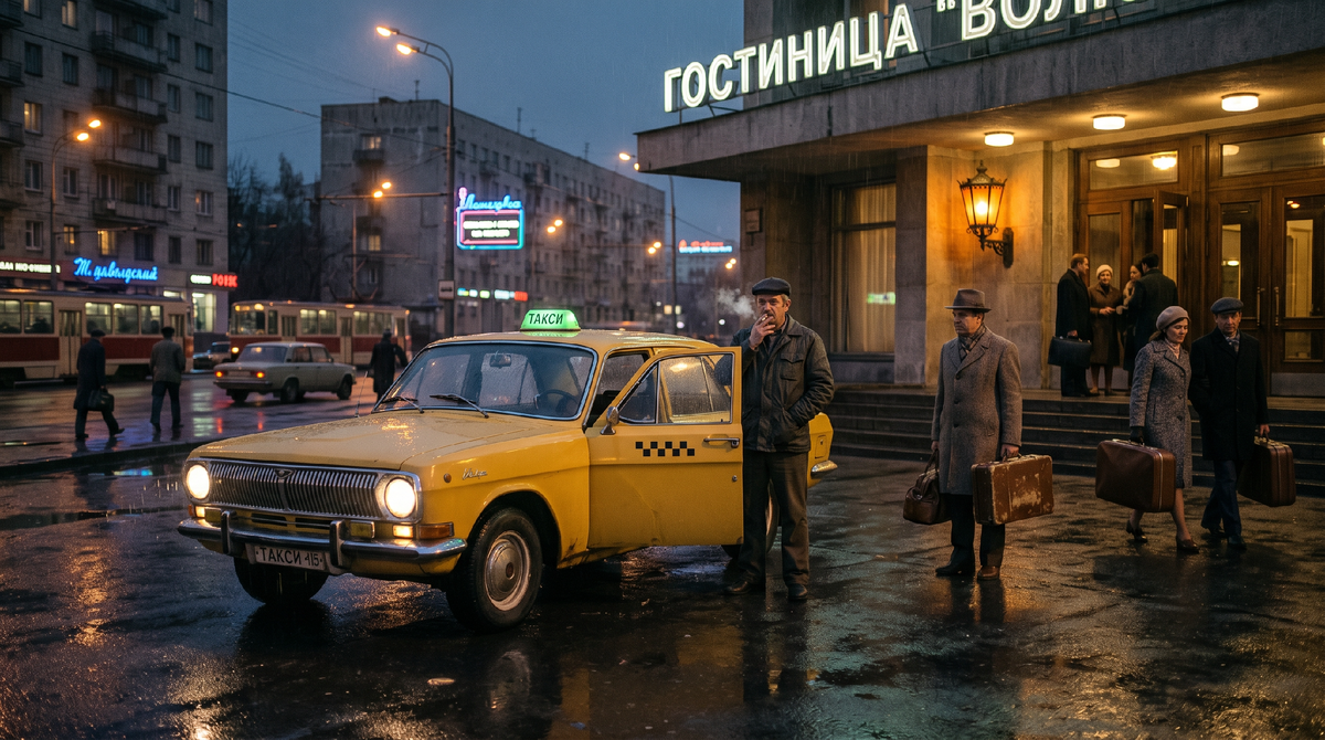 Жёлтая «Волга» с шашечками стала одним из самых узнаваемых образов советского города. Большой салон, вместительный багажник и выносливая ходовая делали её почти идеальной машиной для таксопарка.