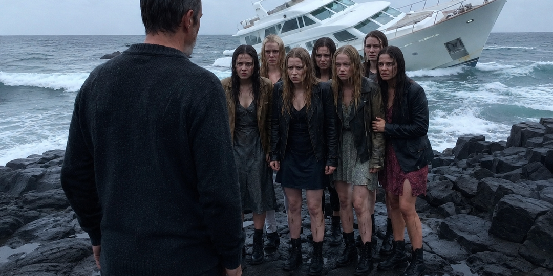 После 120 часов без еды на обледенелой скале правила цивилизации стерлись. Старому капитану пришлось взять в руки охотничий нож.