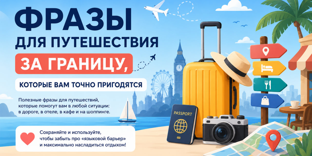 Фразы для путешествия за границу, которые вам точно пригодятся