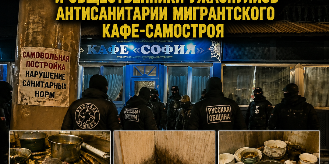 «Русская Община» Екатеринбурга и общественники ужаснулись увиденному в мигрантском кафе-самострое
