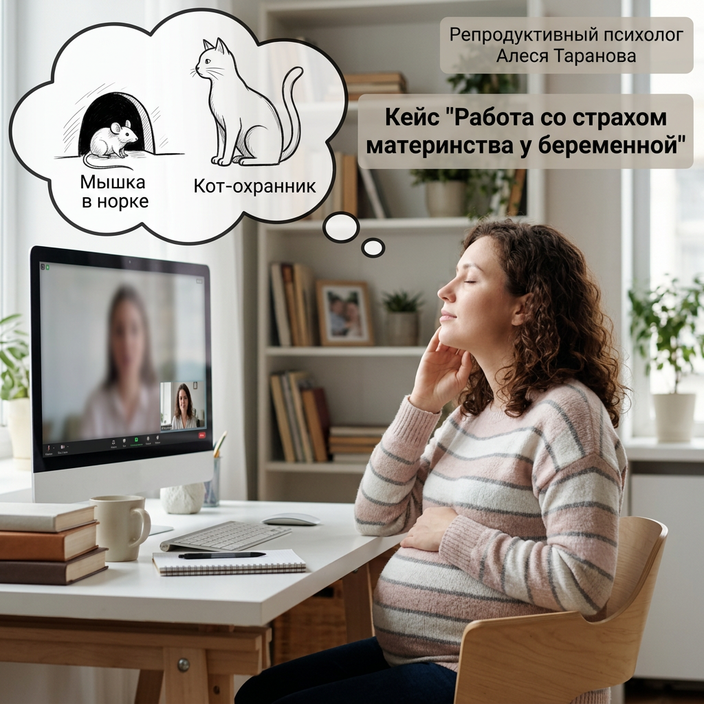 Работа со страхом материнства у беременной женщины