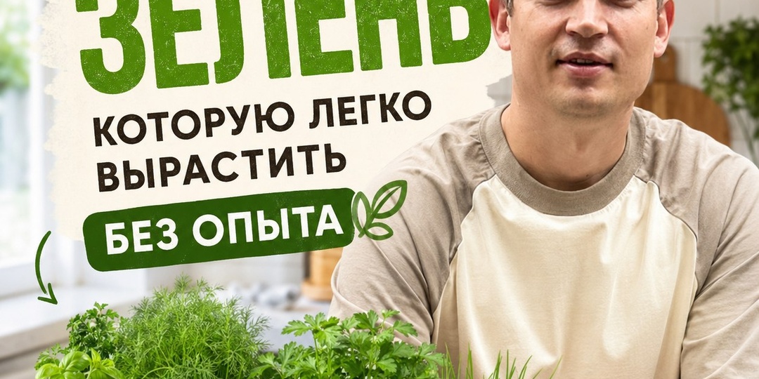 Кухонная зелень, которую легко вырастить без опыта