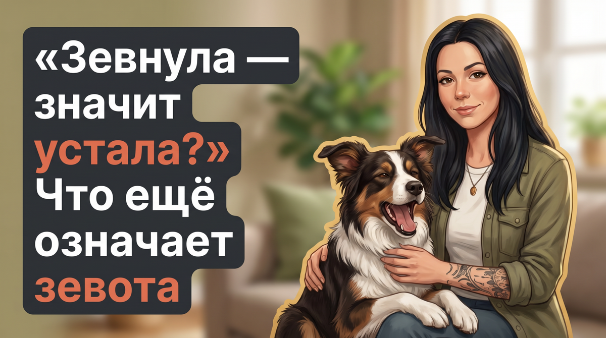   Анна объясняет, почему зевота собаки — важный сигнал, а не просто усталость. Анна Марковская
