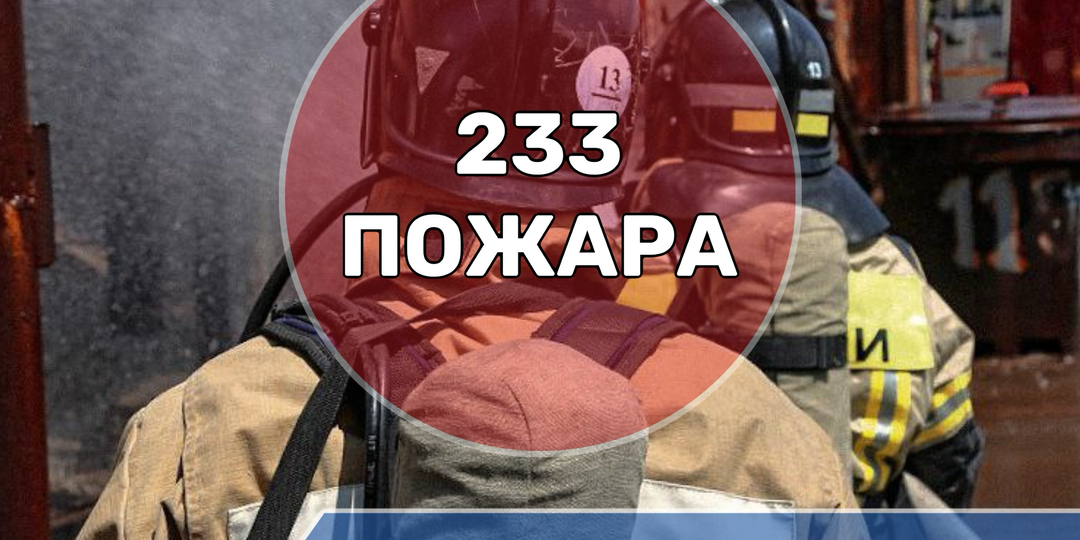 С начала 2026 года на территории Северной Осетии зарегистрировано 233 пожара