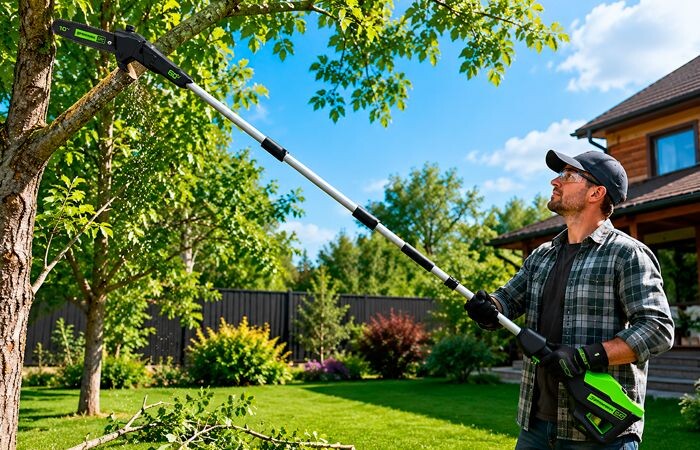 Аккумуляторный высоторез-сучкорез Greenworks GD60PST25